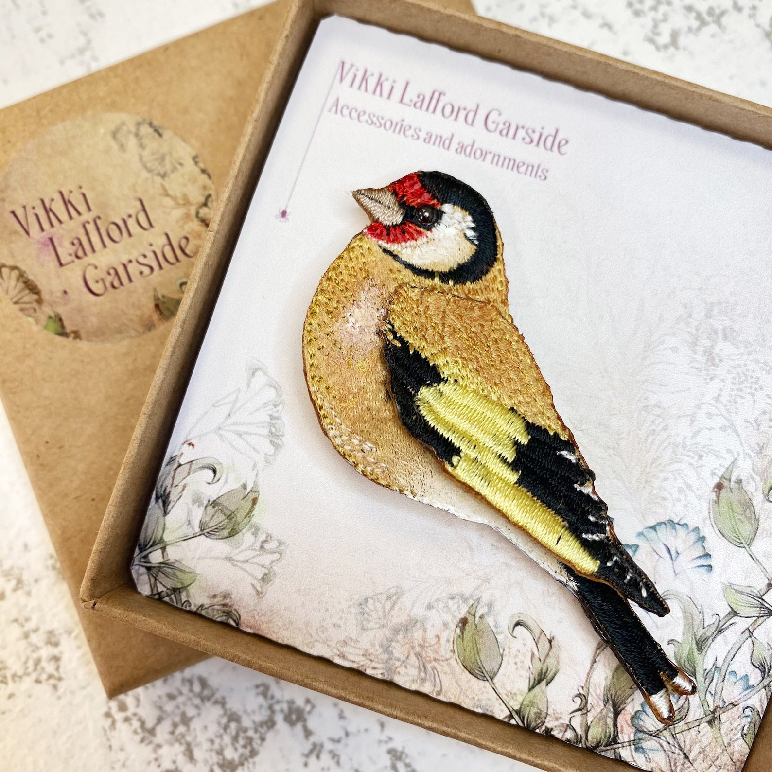 Gold Finch Brooch