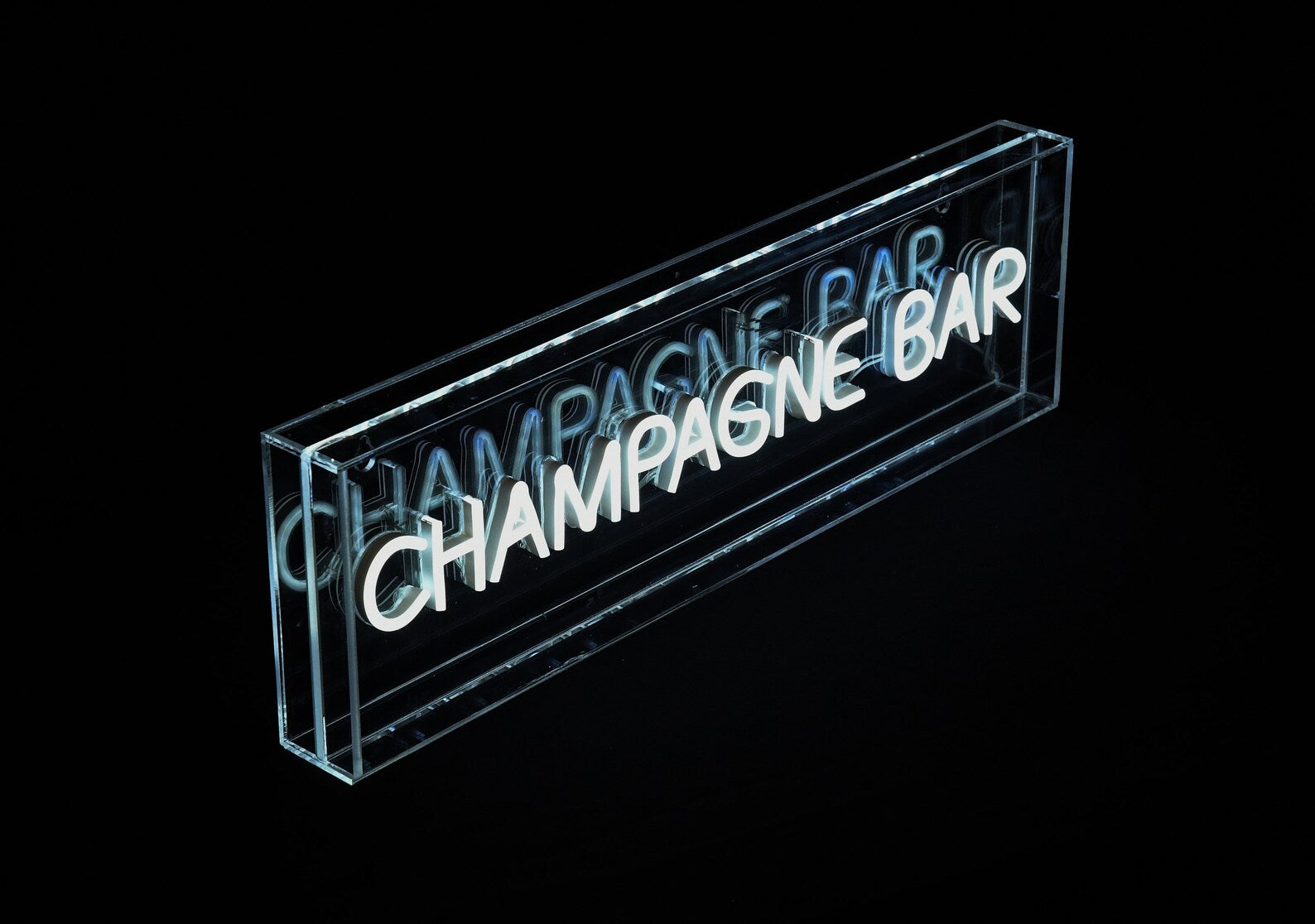 CHAMPAGNE BAR LED Neon Acrylic Light Box