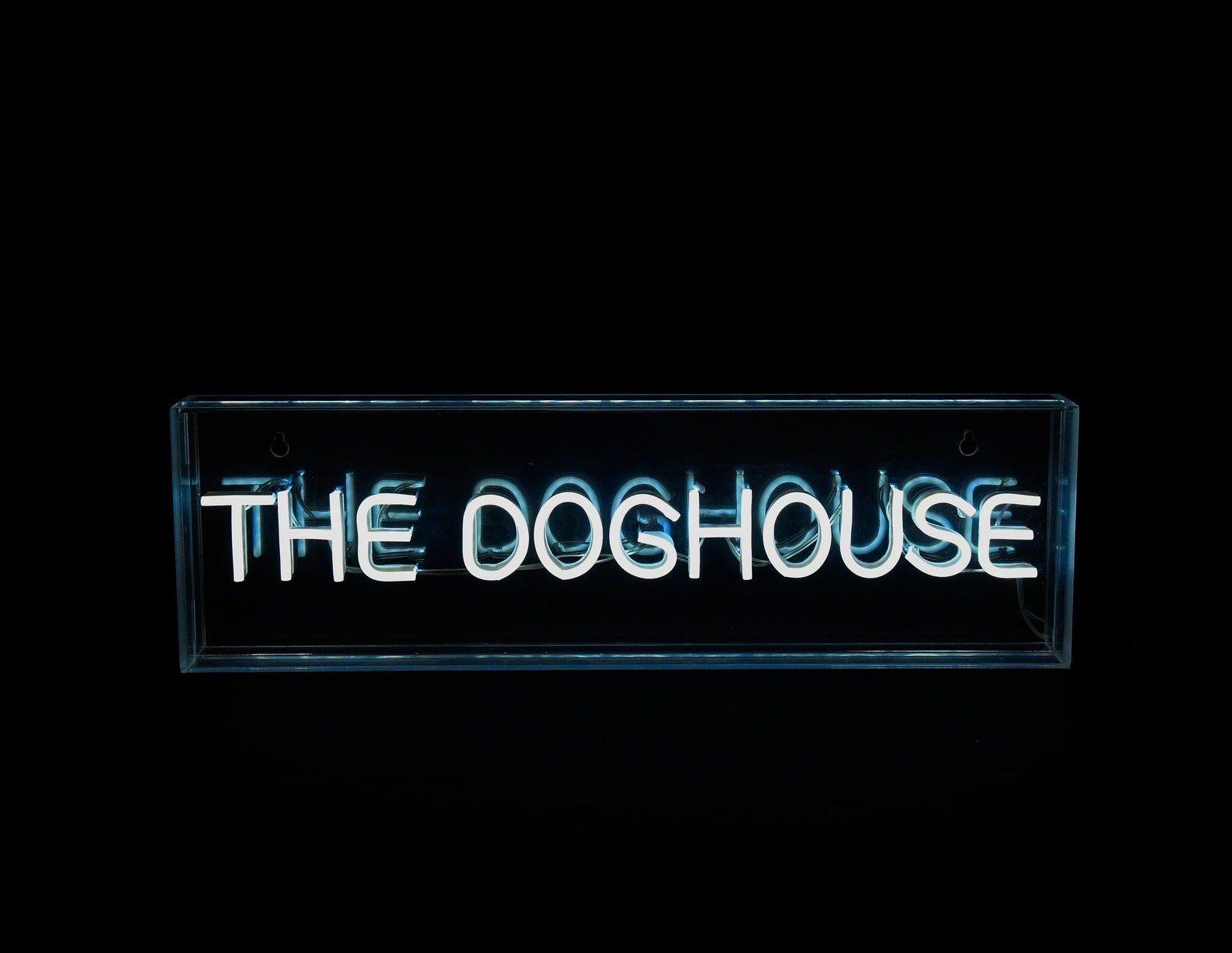 THE DOGHOUSE Neon LED Acrylic Light Box
