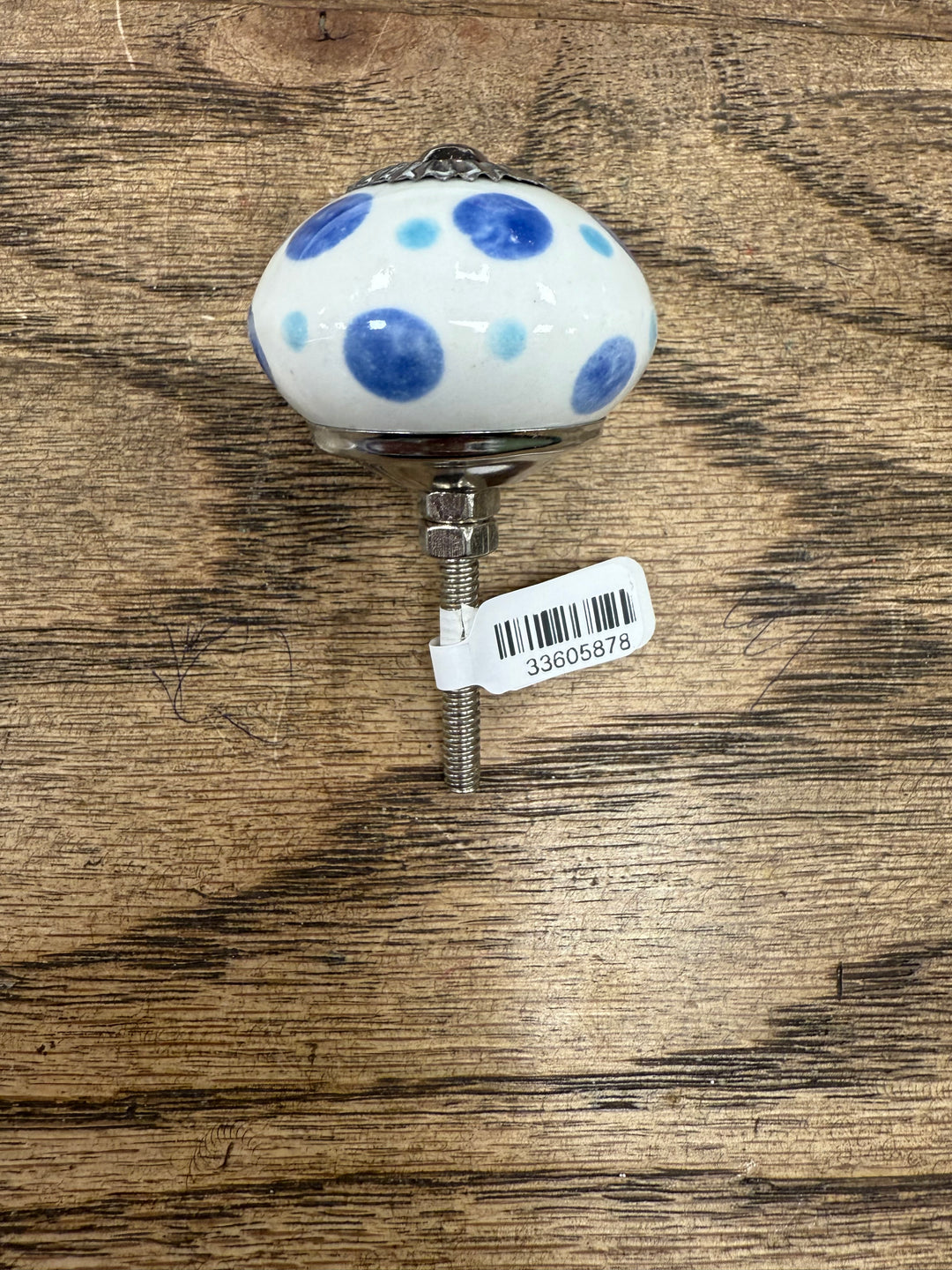 Blue & Turquoise Spots Knob
