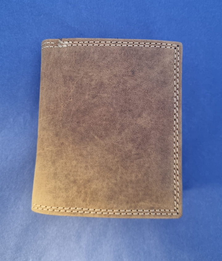 Galaxy Bifold Flip Out Wallet - Brown