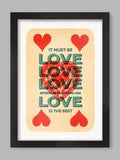 It Must be Love - A3 Music Poster Print