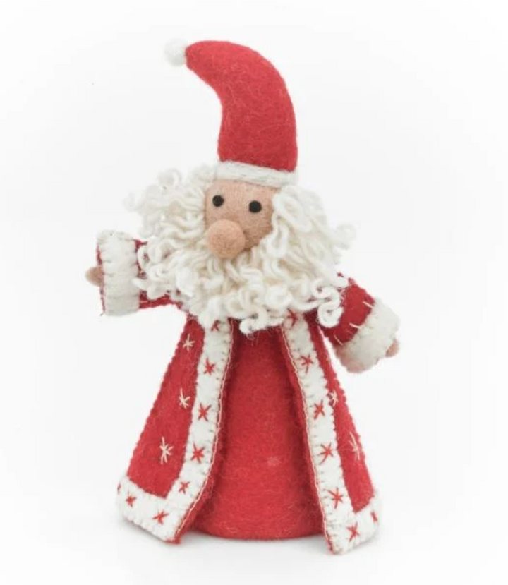 Jolly Santa Felt Tree Topper