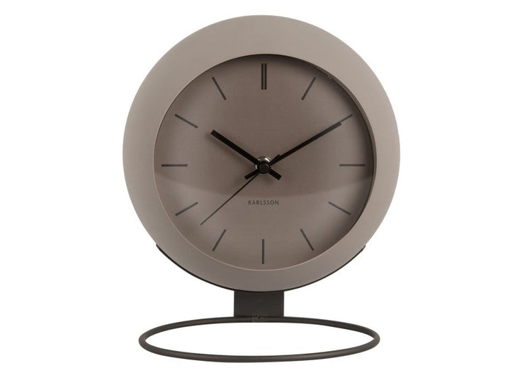 Nirvana Globe Table Clock -  Dark Warm Grey