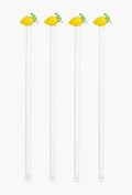 Lemon Glass Stirrers – Set of 4