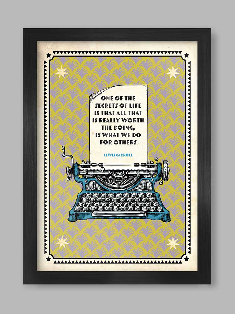 Lewis Carroll - Literary Quote Print