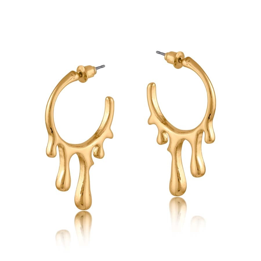 Amalis Paint Drop Hoop Earrings