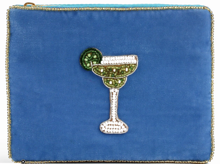 Margarita Summer Cocktail Beaded Coin Purse