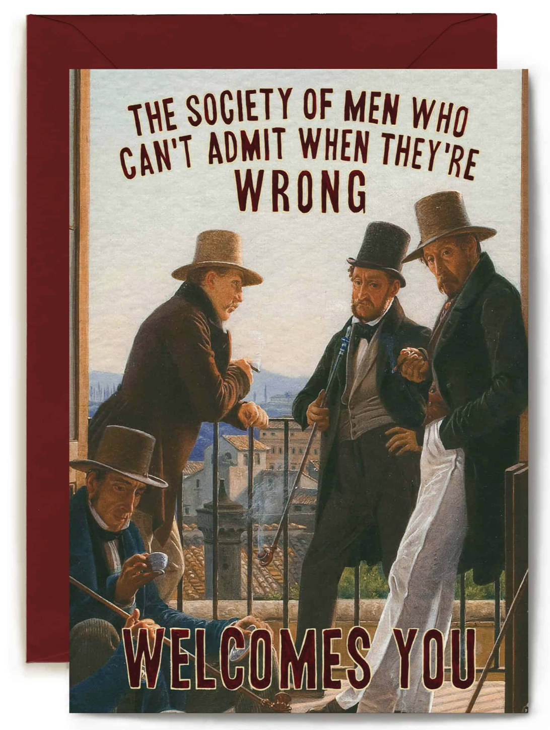 Society Of Men Greetings Card