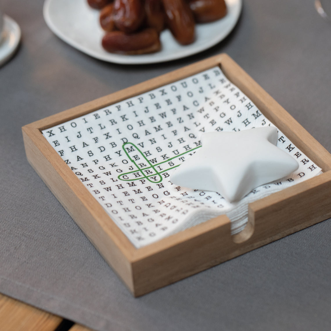 Paper Cocktail Napkin - Merry Christmas Word Search