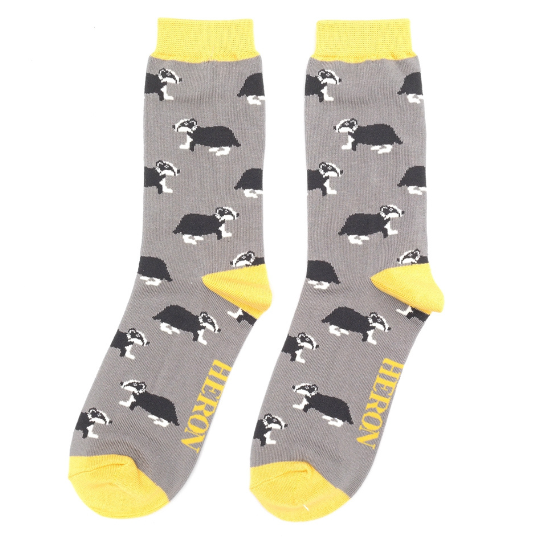 Men's Bamboo Socks - Badgers