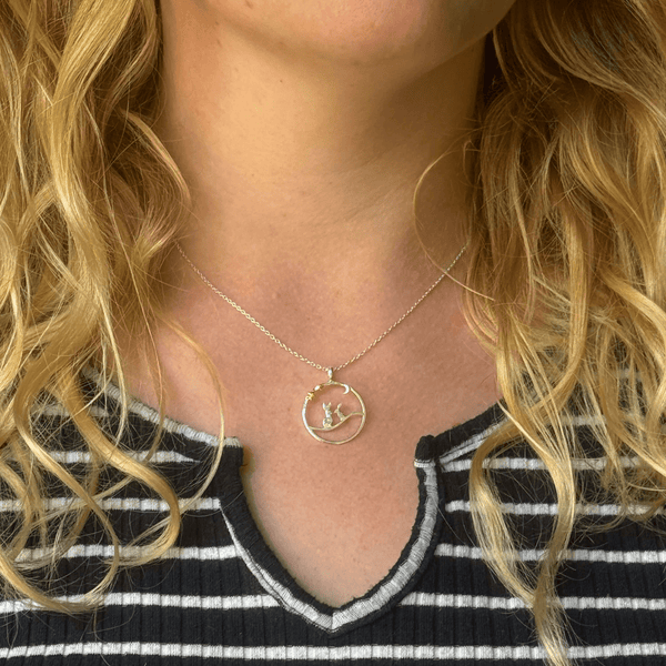 Moonlit Hares Necklace