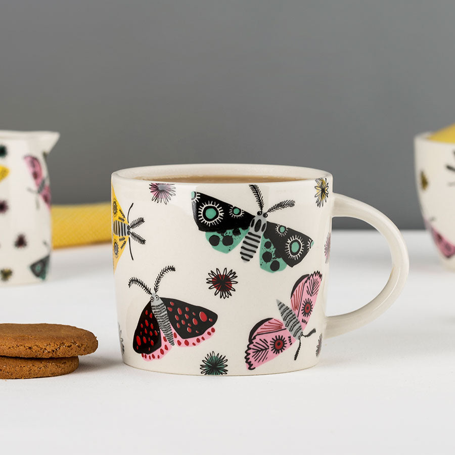 Handmade Ceramic Moth Mug