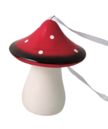 Ceramic Mushroom Hanging Decoration