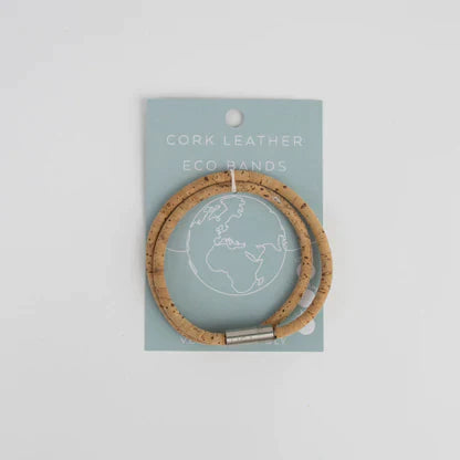 Cork Leather Double Eco Band - Natural