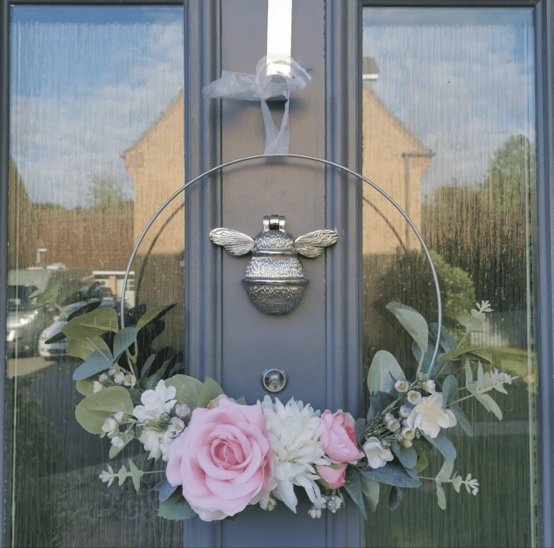 Brass Bee Door Knocker - Nickel Finish