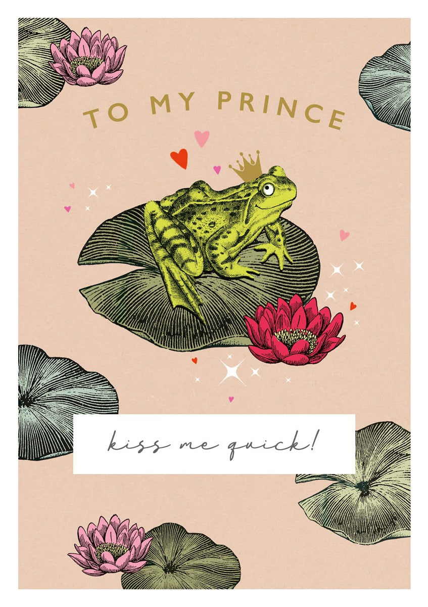 Frog Prince Anniversary Card