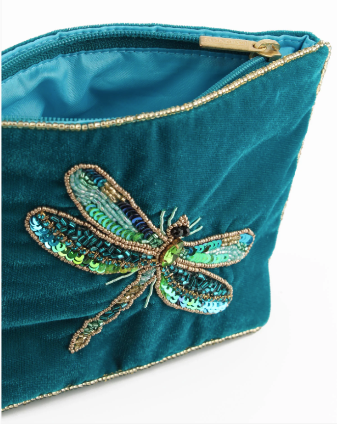 Blue Dragonfly Purse