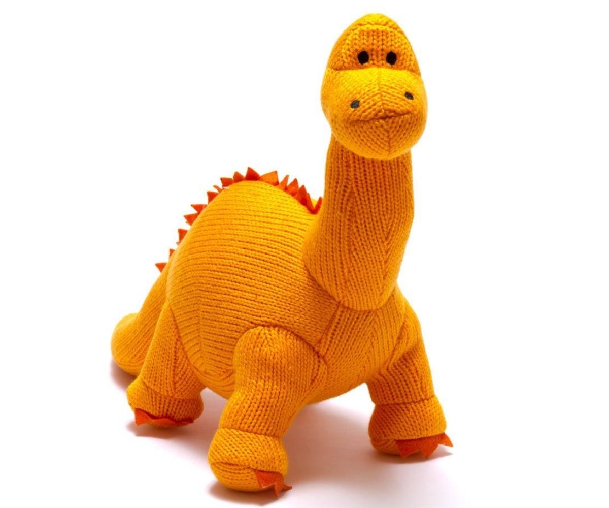 Diplodocus Soft Toy - Orange