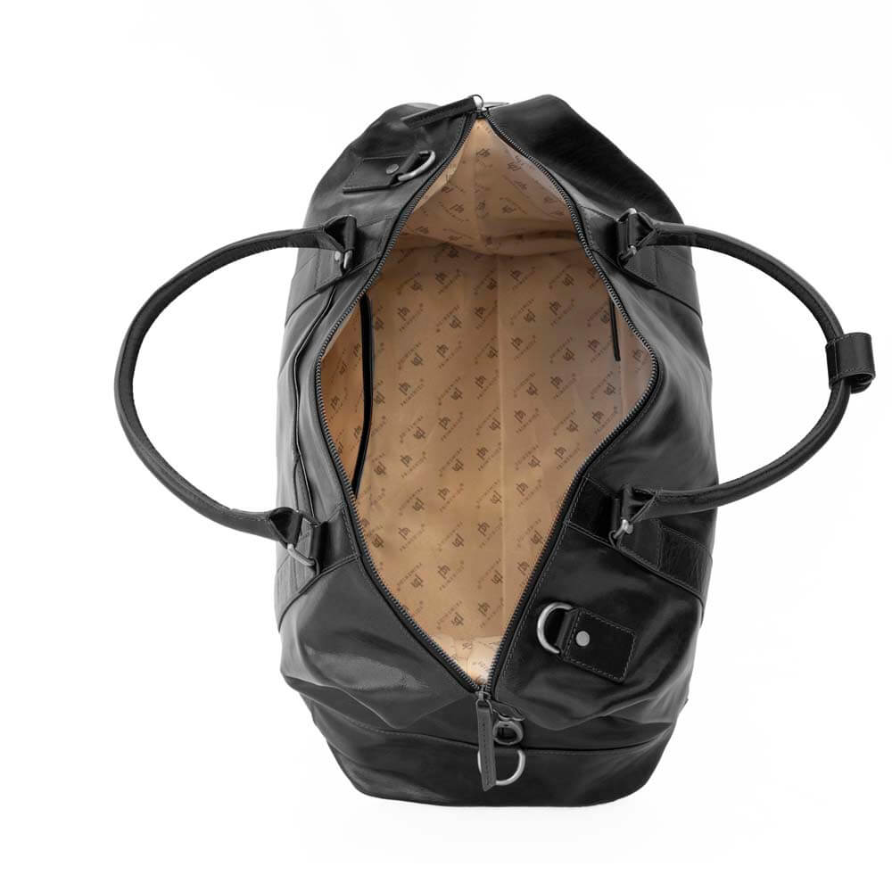 Large Full-Grain Leather Holdall Travel Bag - Orion
