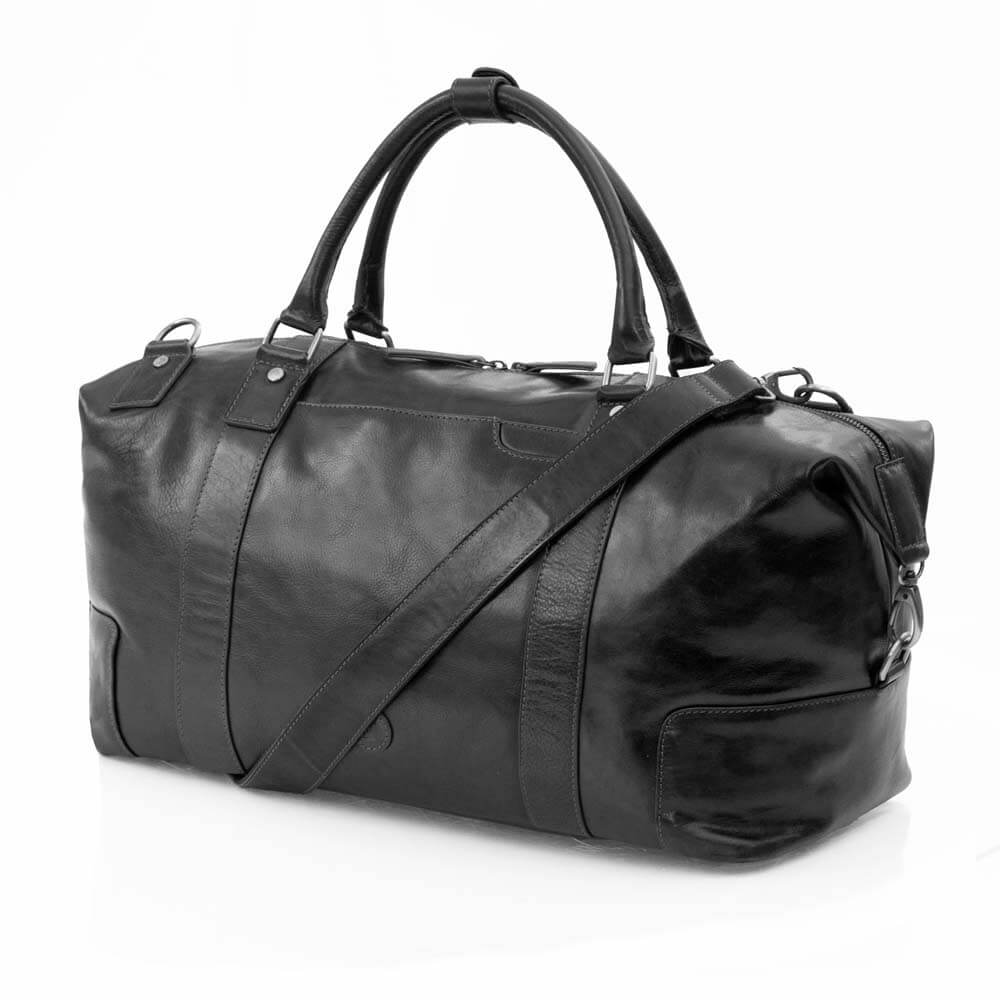 Large Full-Grain Leather Holdall Travel Bag - Orion
