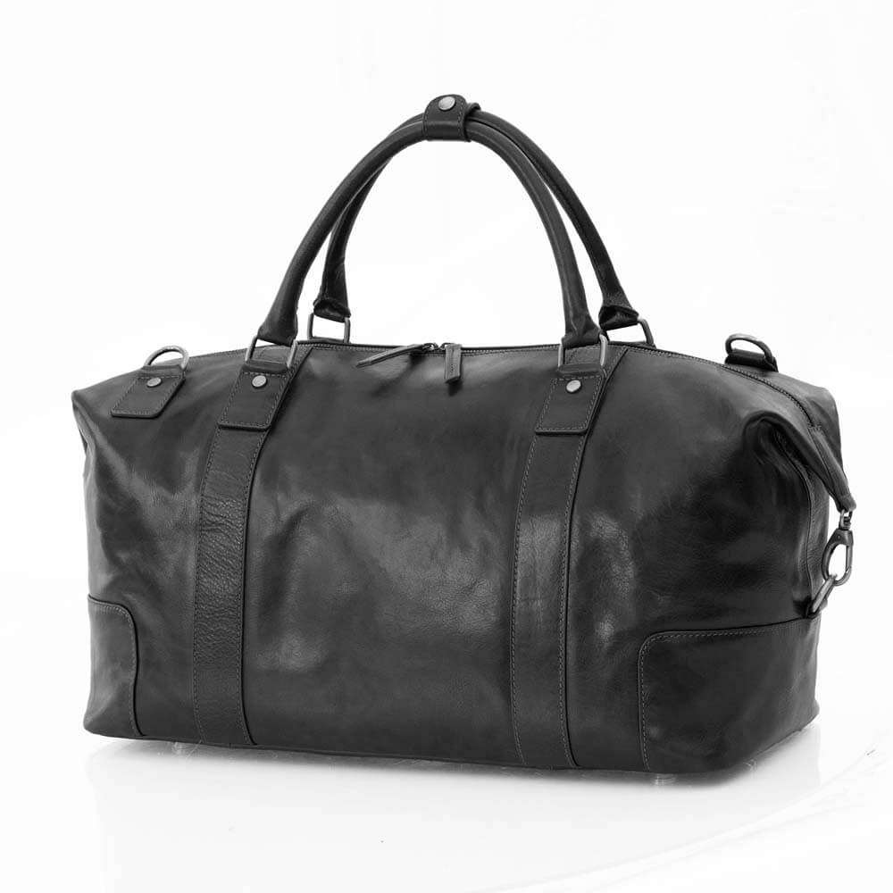 Large Full-Grain Leather Holdall Travel Bag - Orion