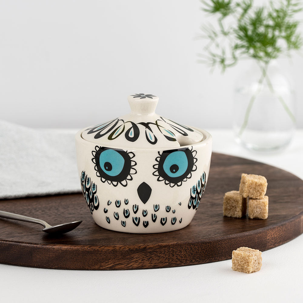 Handmade Ceramic Owl Sugar Pot