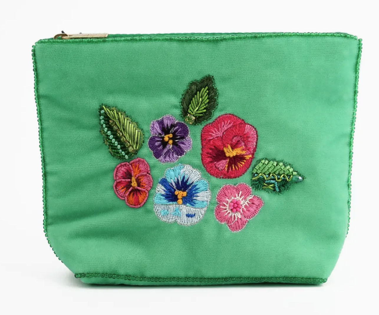 Mint Green Pansy Purse