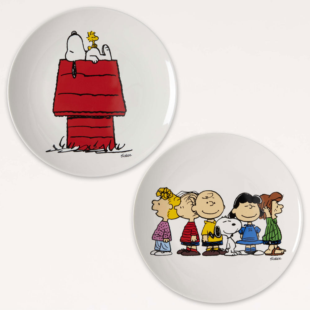 Pair Of Peanuts Snoopy Plates
