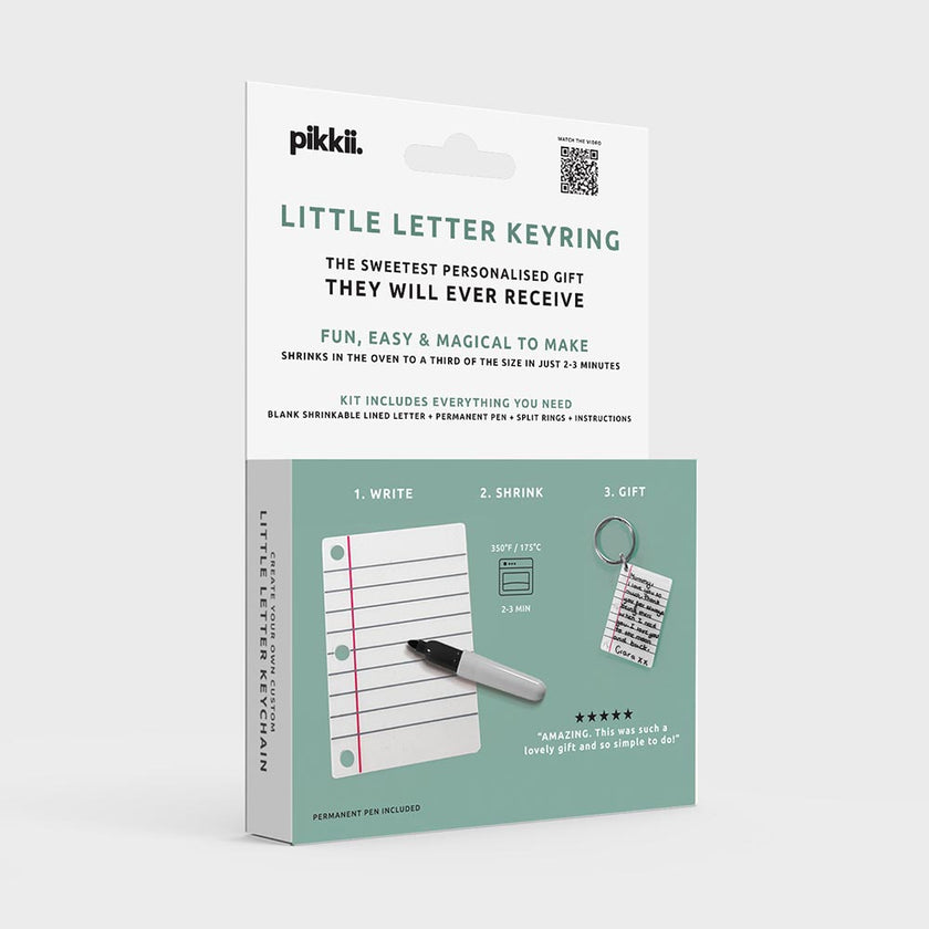 Little Letter Shrink Keyring Kit