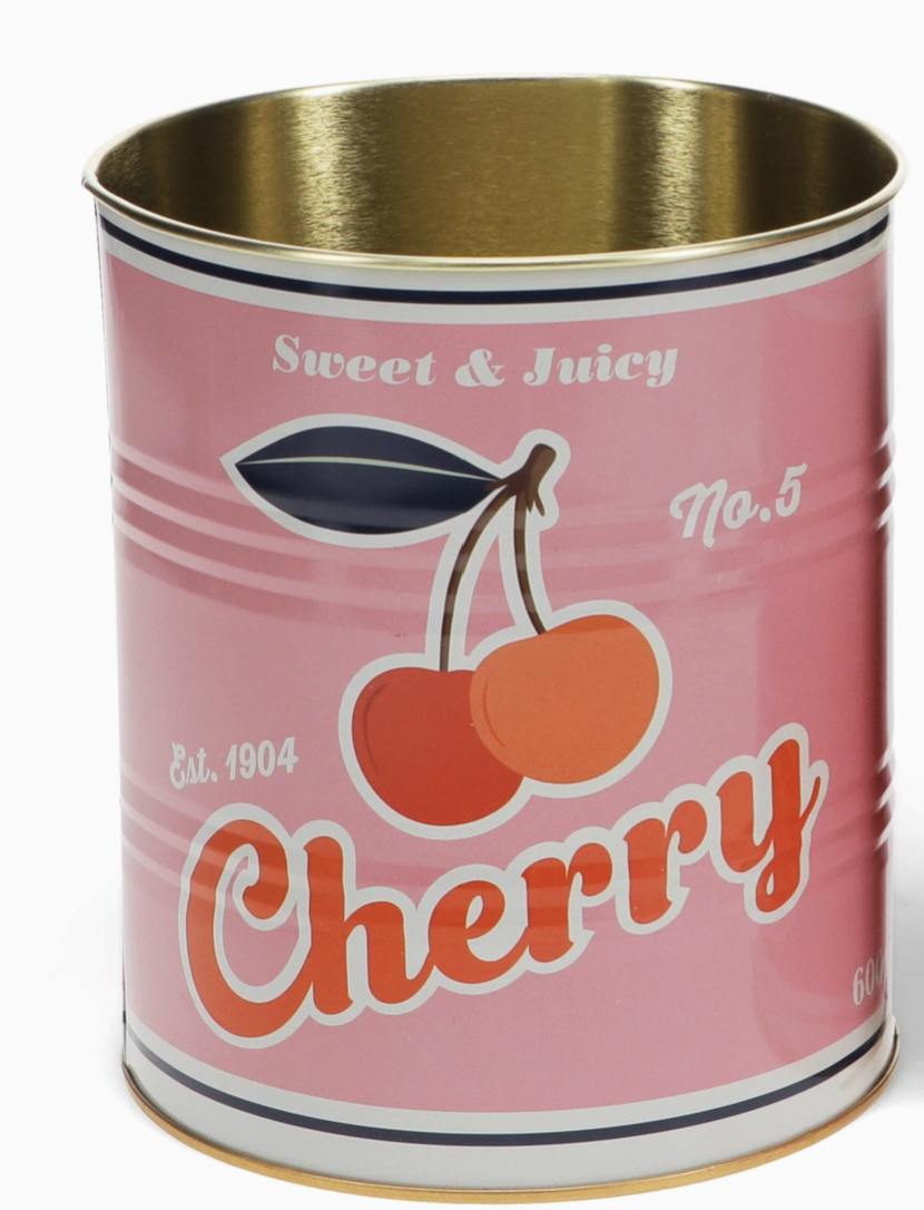 XL Storage Tin - Pink Cherry 20cm x 24cm