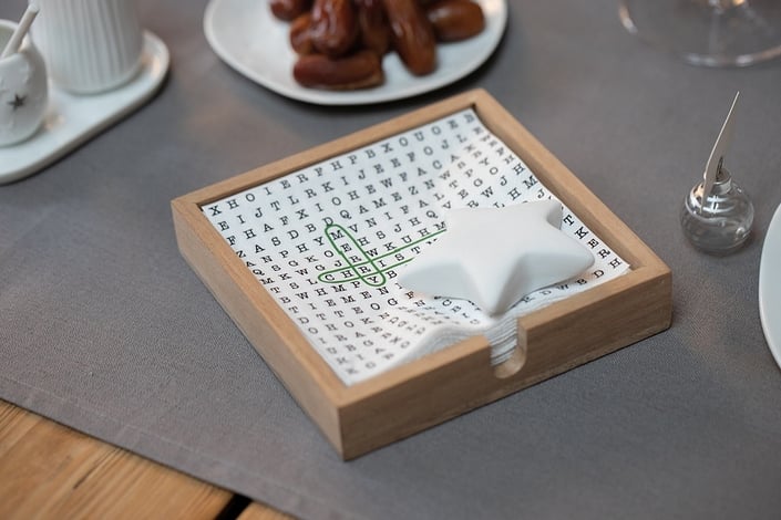 Square Napkin Holder - Star Weight