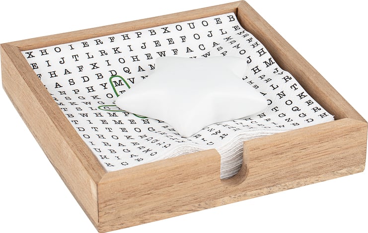 Square Napkin Holder - Star Weight