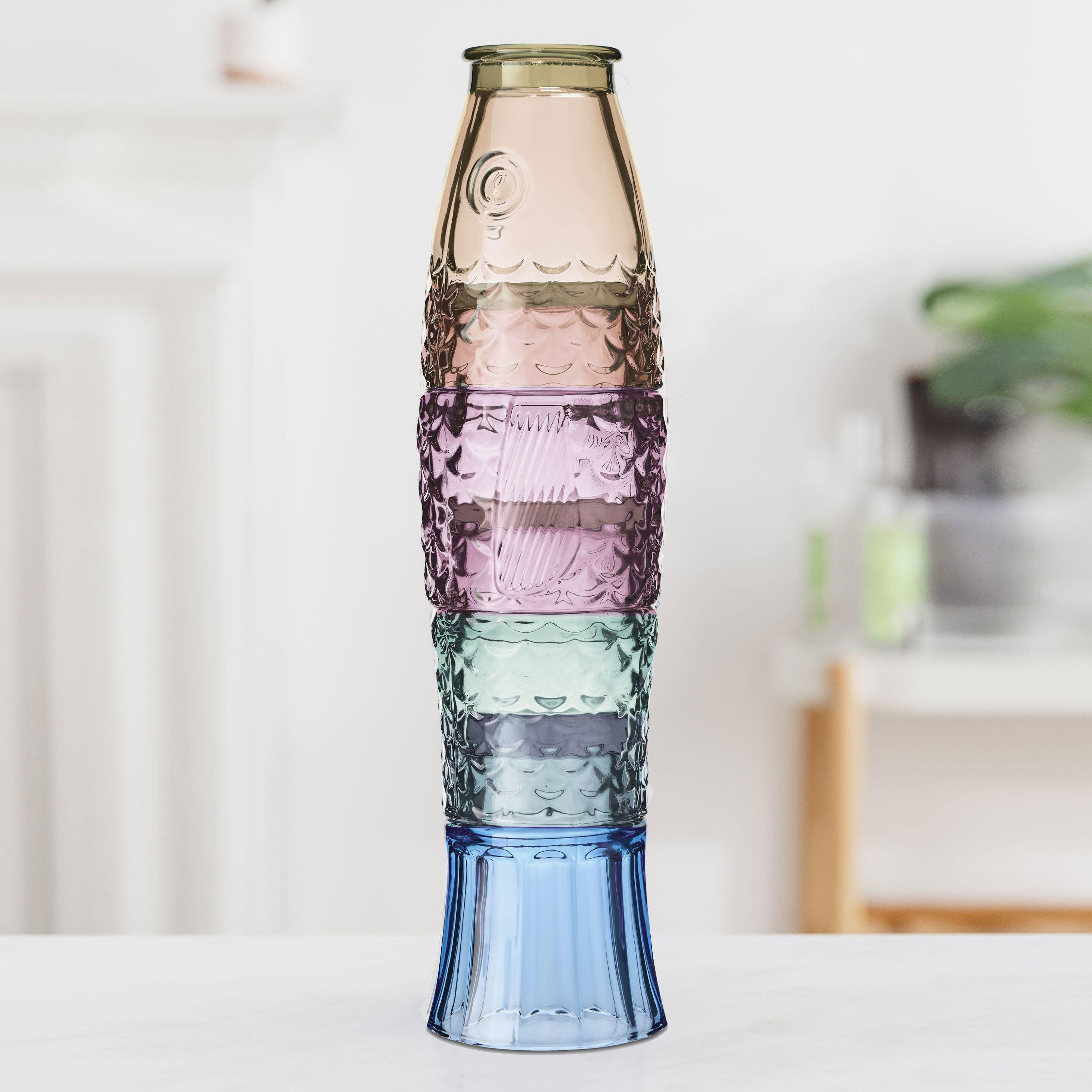 Fish Stacking Glasses – Rainbow (Set of 4)