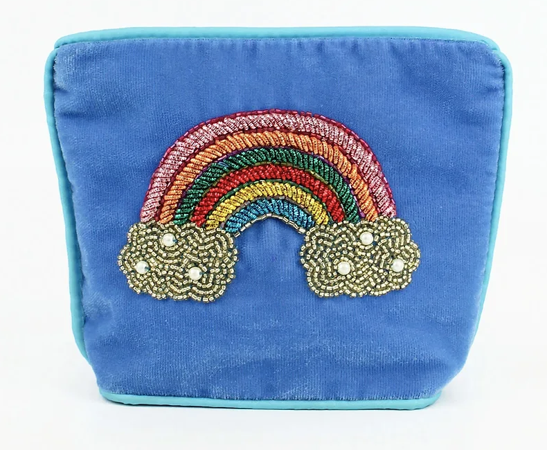 Rainbow Beaded Purse