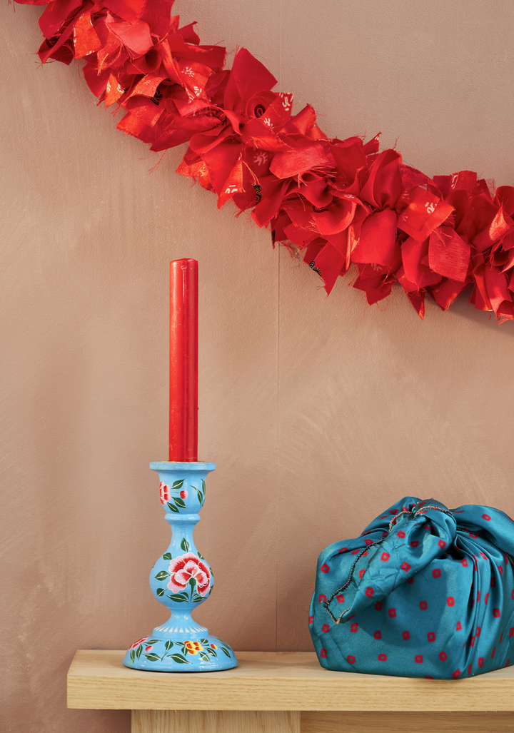 Recycled Fabric Garland - Red