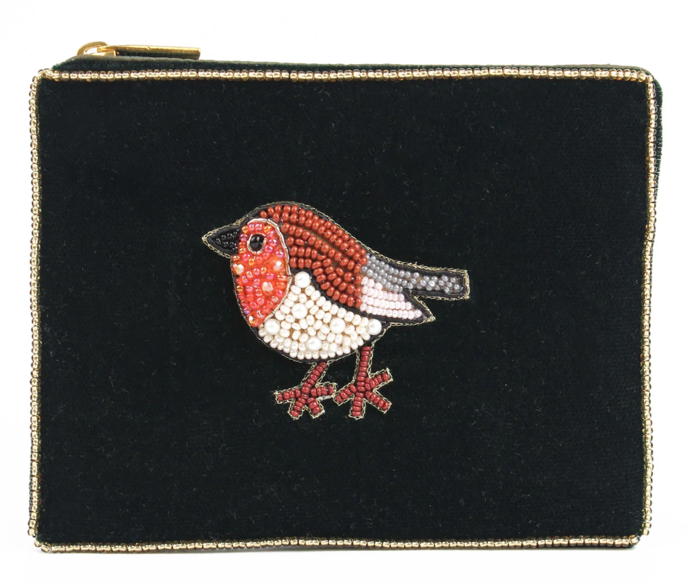 Robin Green Velvet Purse