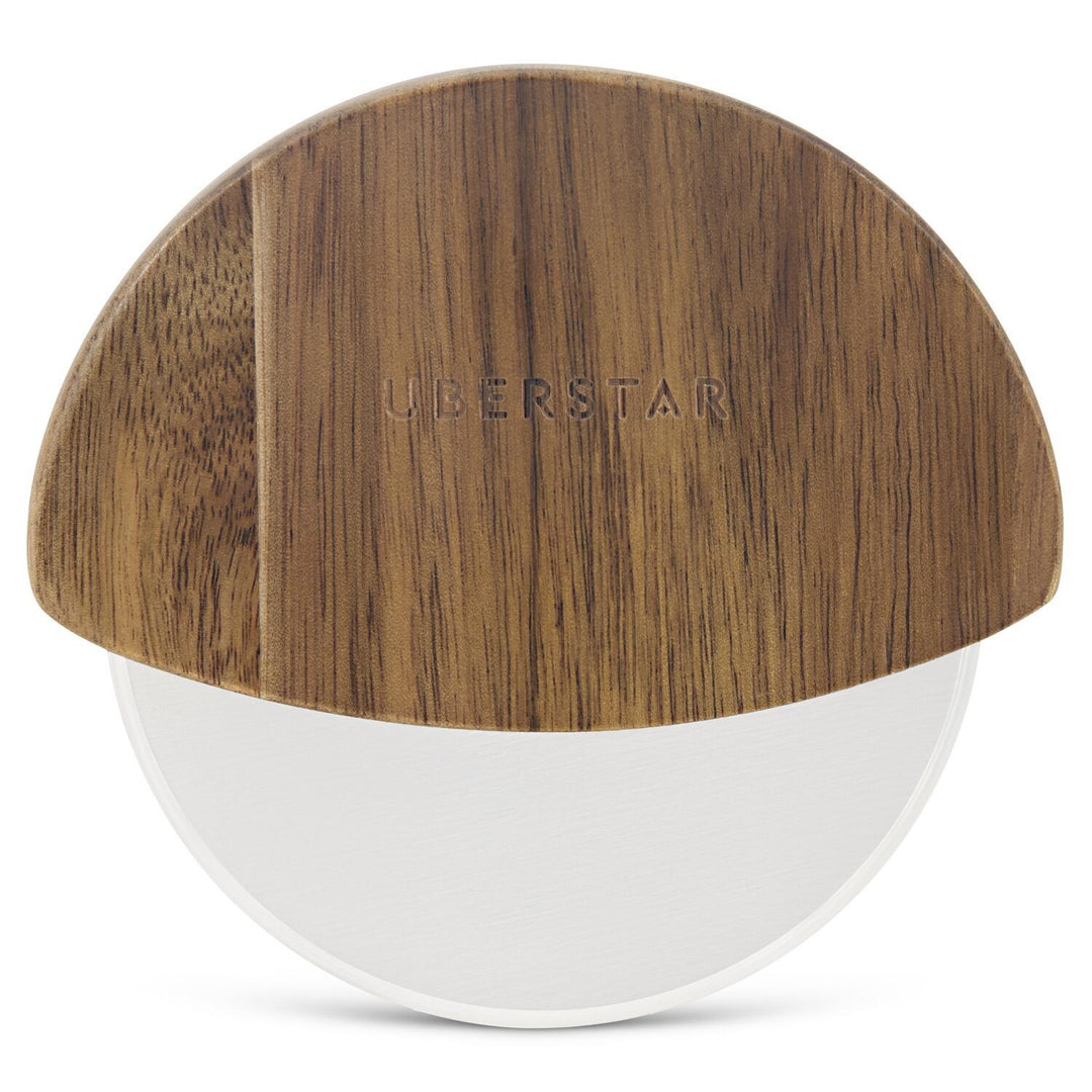 Acacia Pizza Wheel Cutter - Natural