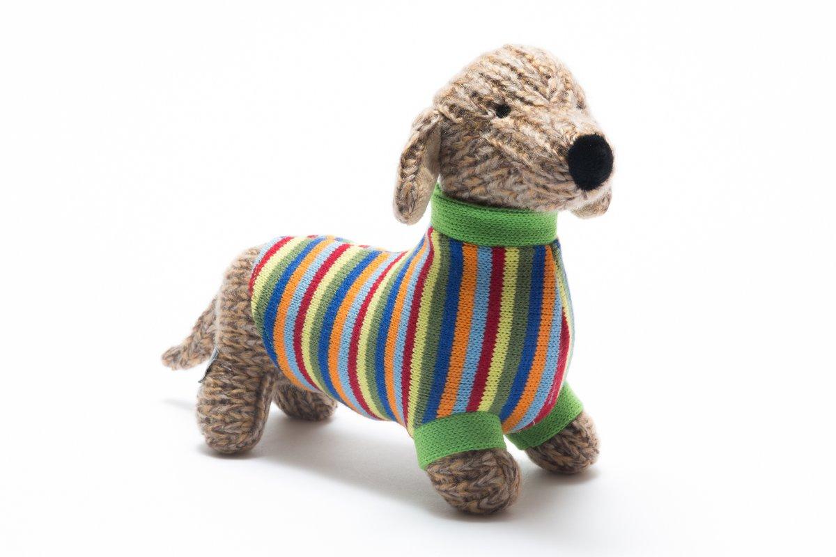 Sausage Dog Knitted Soft Toy - Small