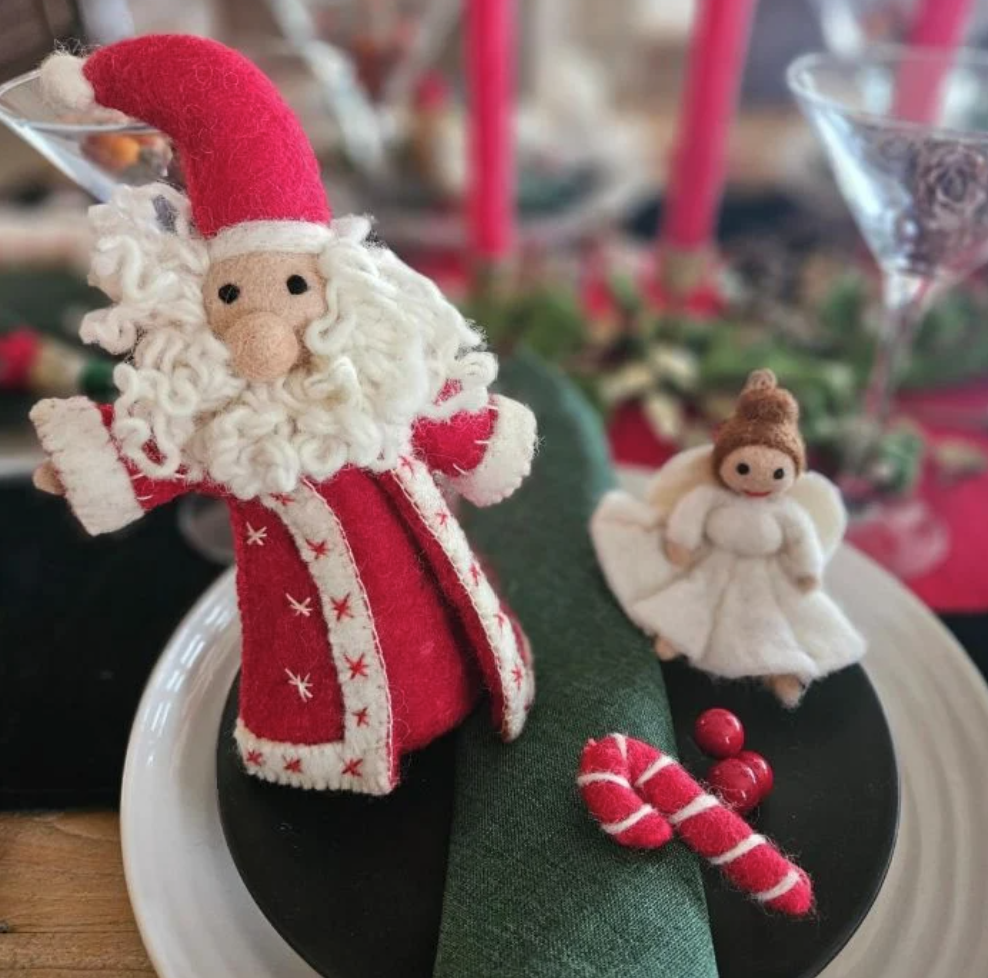 Jolly Santa Felt Tree Topper