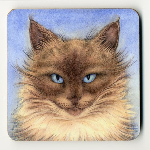'Sapphire' Cat Coaster
