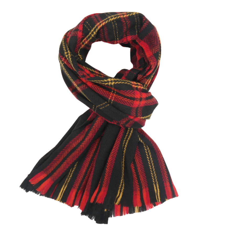 Tartan Unisex Scarf - Red