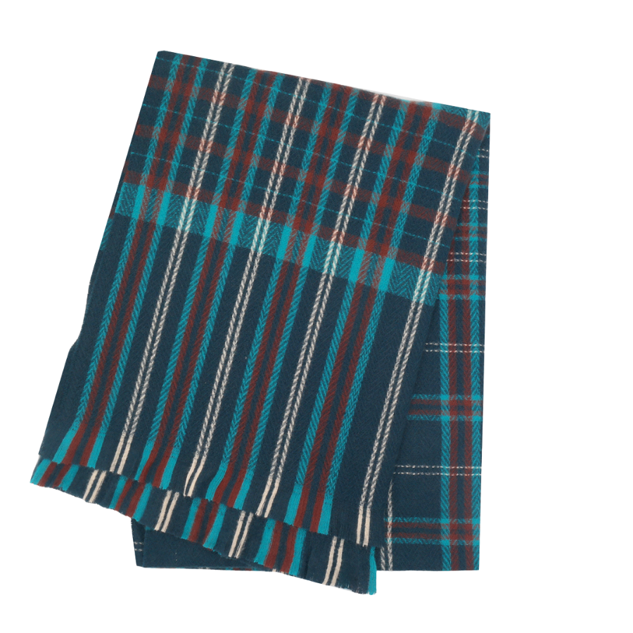 Tartan Unisex Scarf - Teal