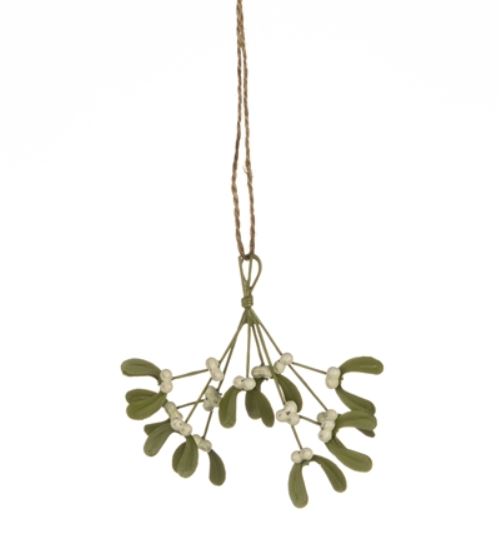 Bunch of Mini Mistletoe Metal Hanging Decoration
