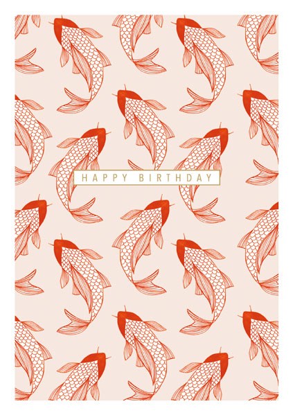 Happy Birthday - Koi