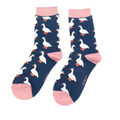 Ladies Bamboo Socks - White Ducks