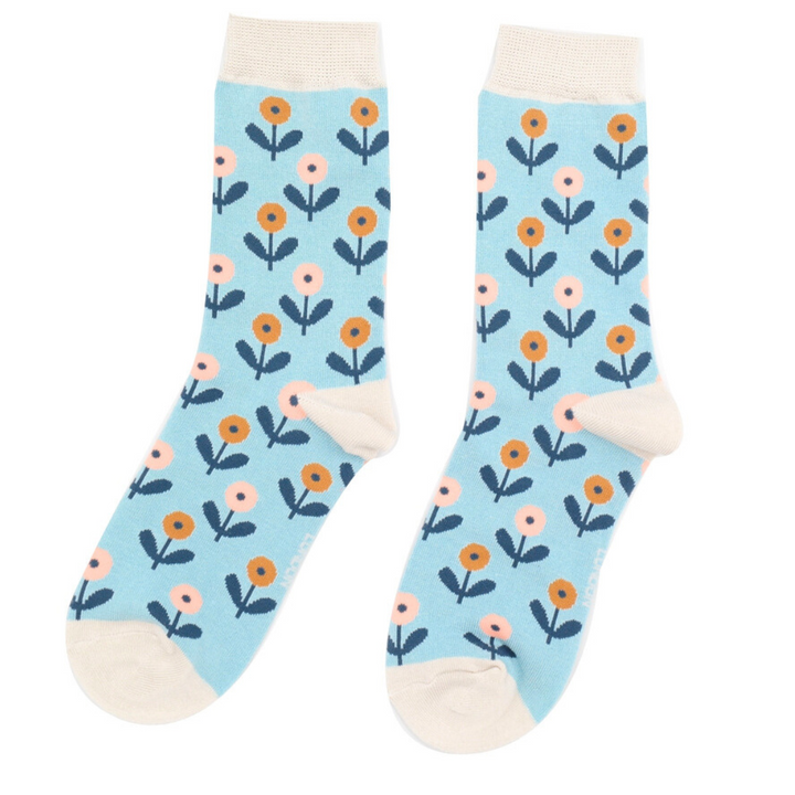 Ladies Bamboo Socks - Fun Floral