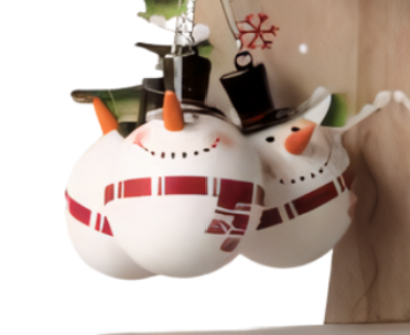 Wooden Character Bauble Hanging Decoration