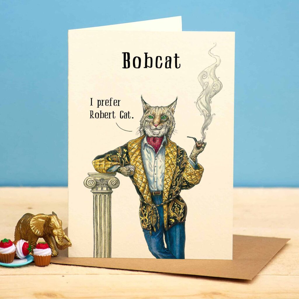 Bobcat Greetings Card
