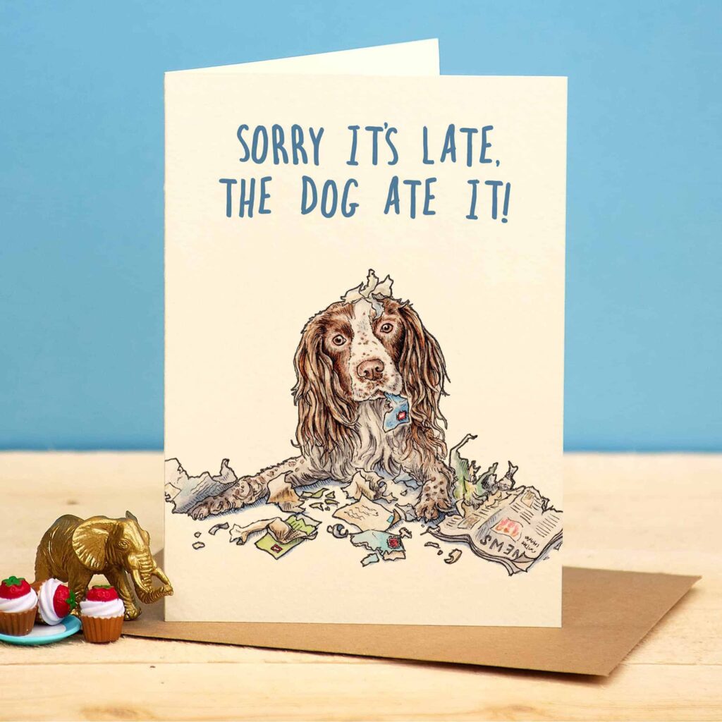 Sorry It's Late Birthday Card